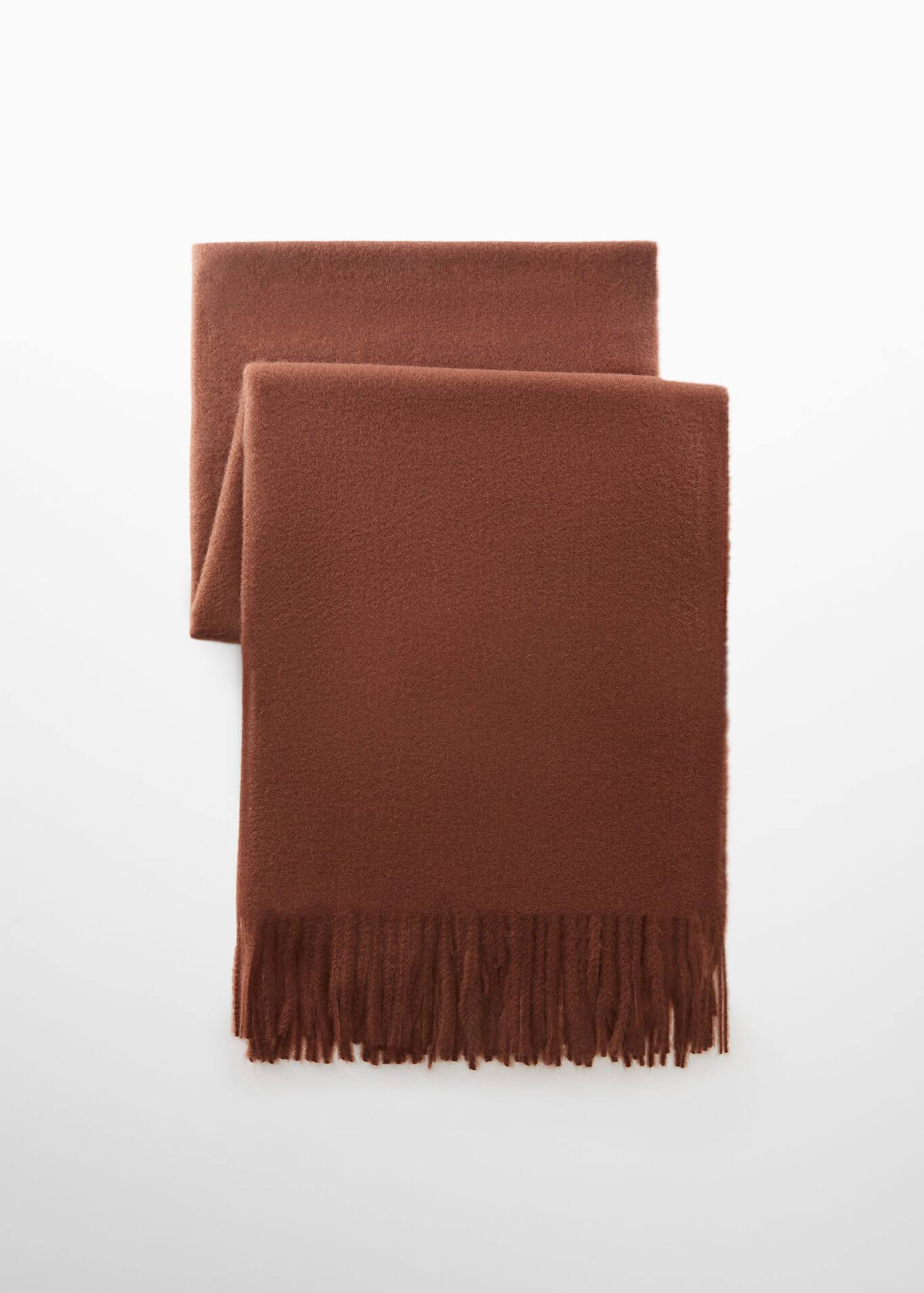 Fringed edge scarf Women Mango USA