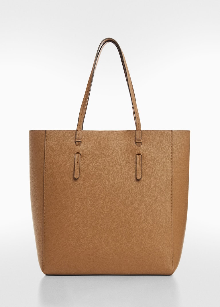 Mango leather effect shopper bag Clearance