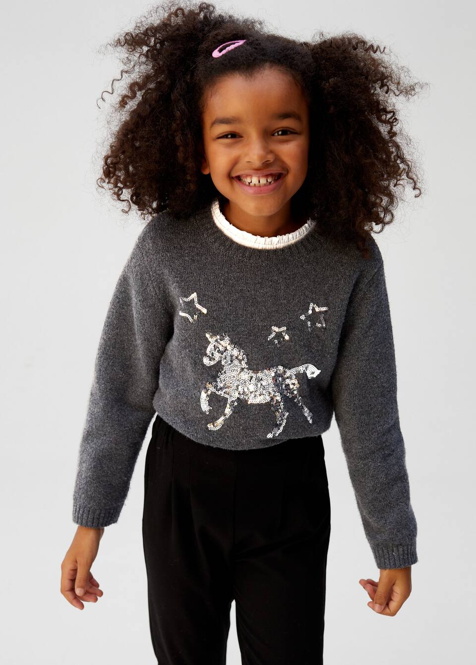 Sequins Unicorn Sweater Girls Mango Kids Norway