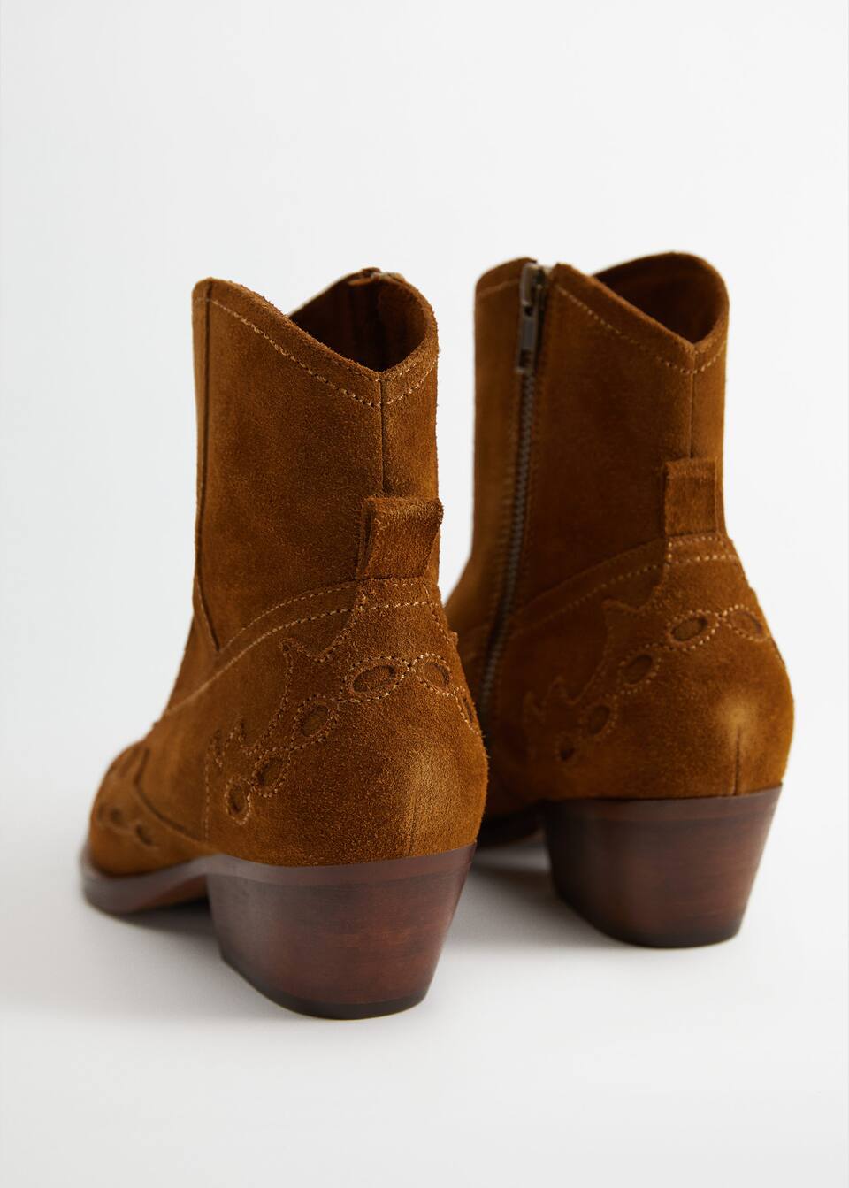 deri western yarim bot kadin mango