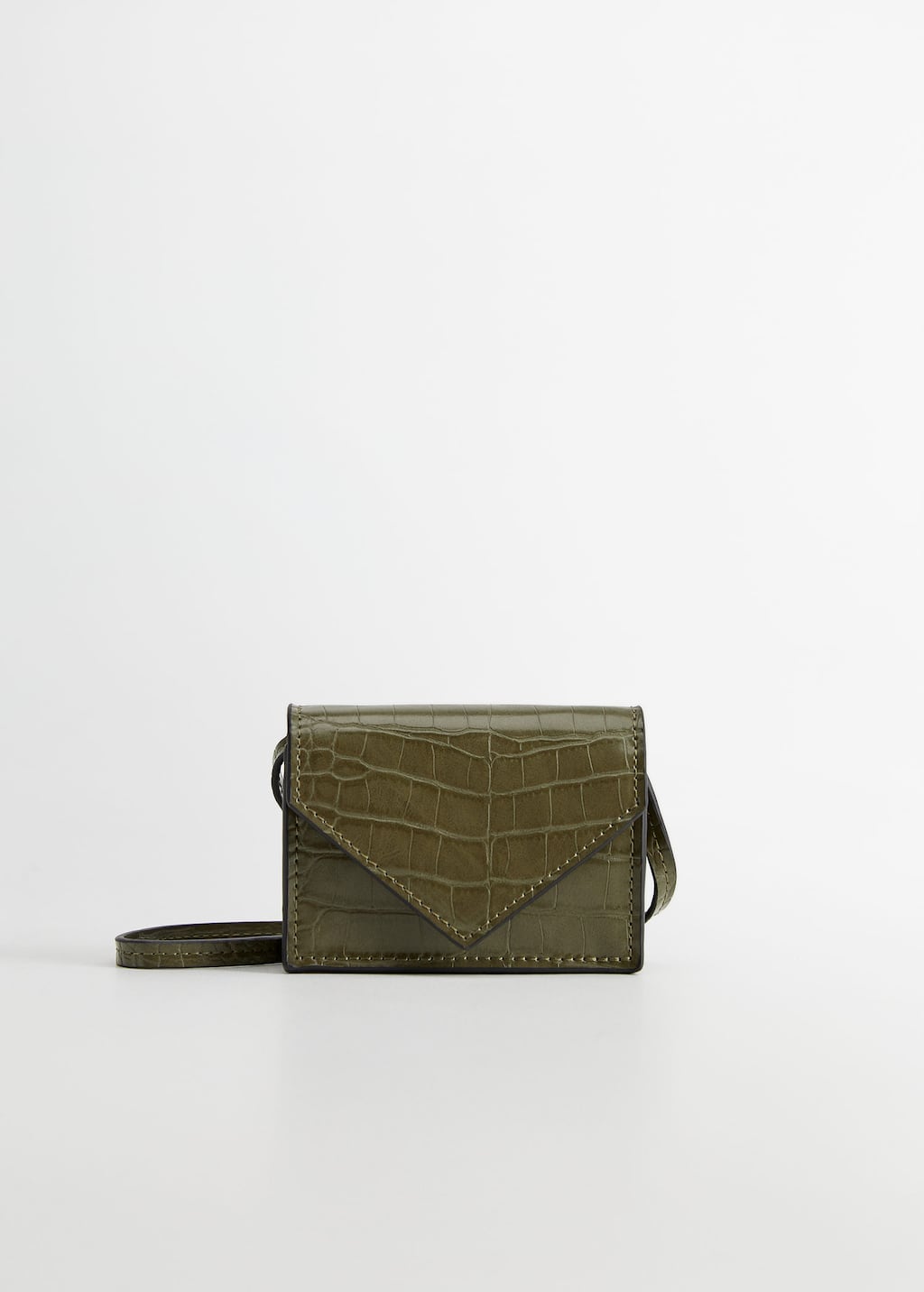 mini sac effet croco