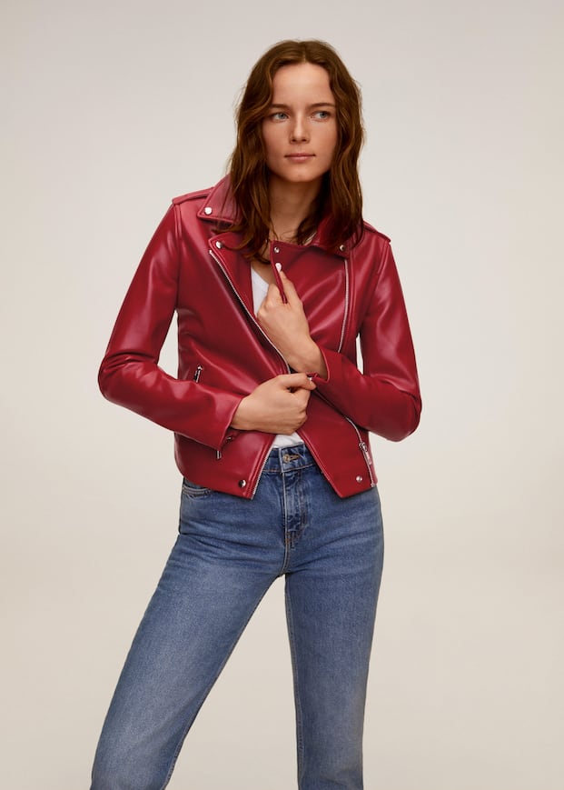 Zipped biker jacket