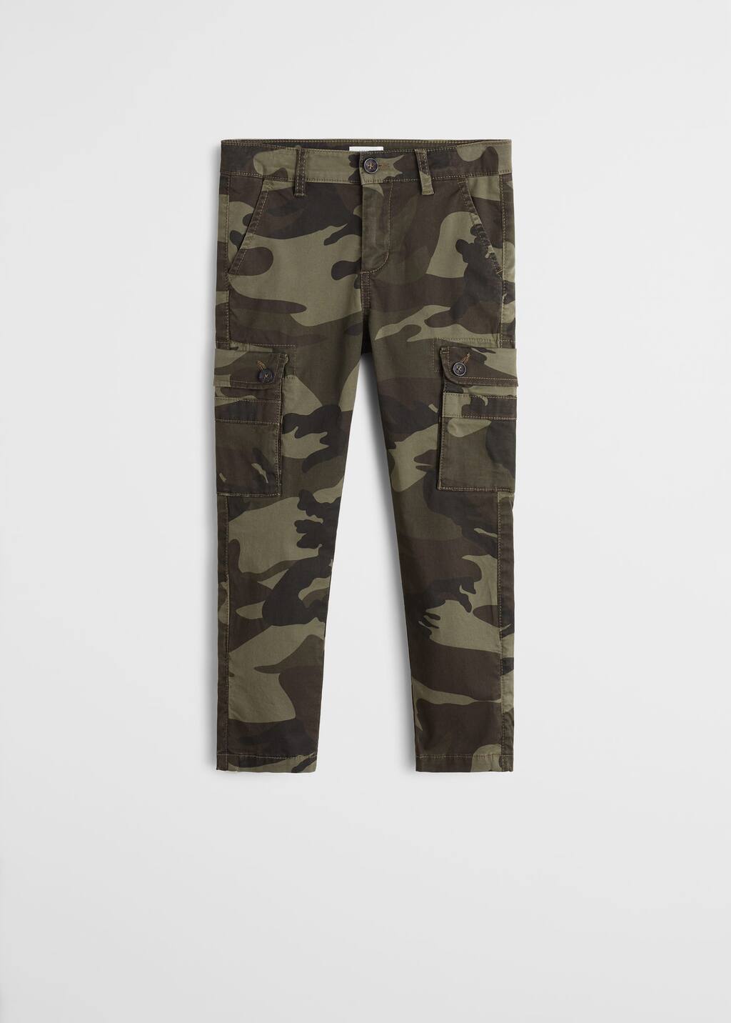 camo print cargo trousers