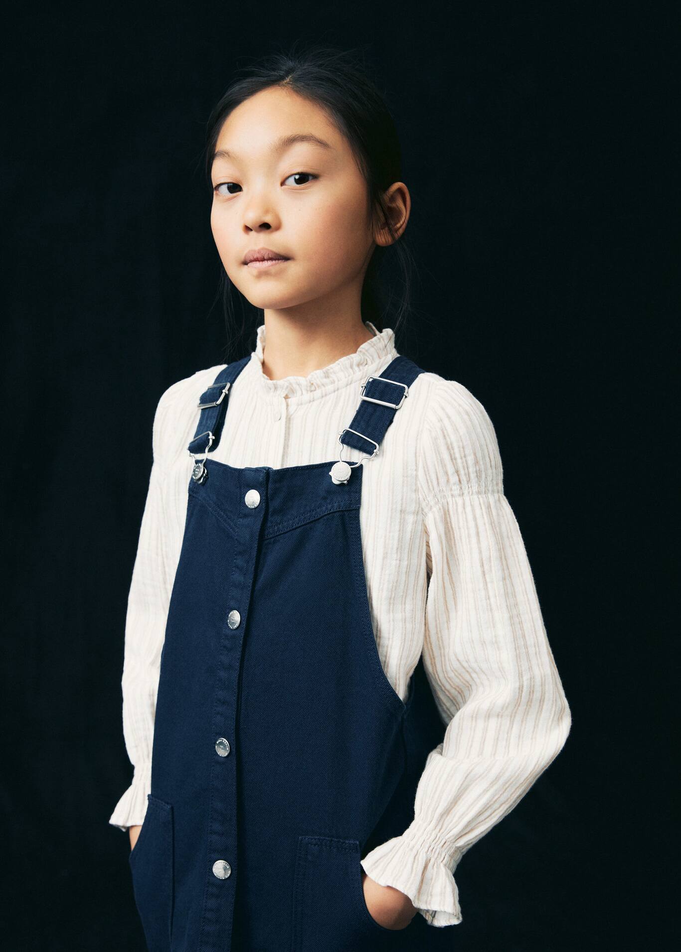 Striped cotton shirt Women Mango USA