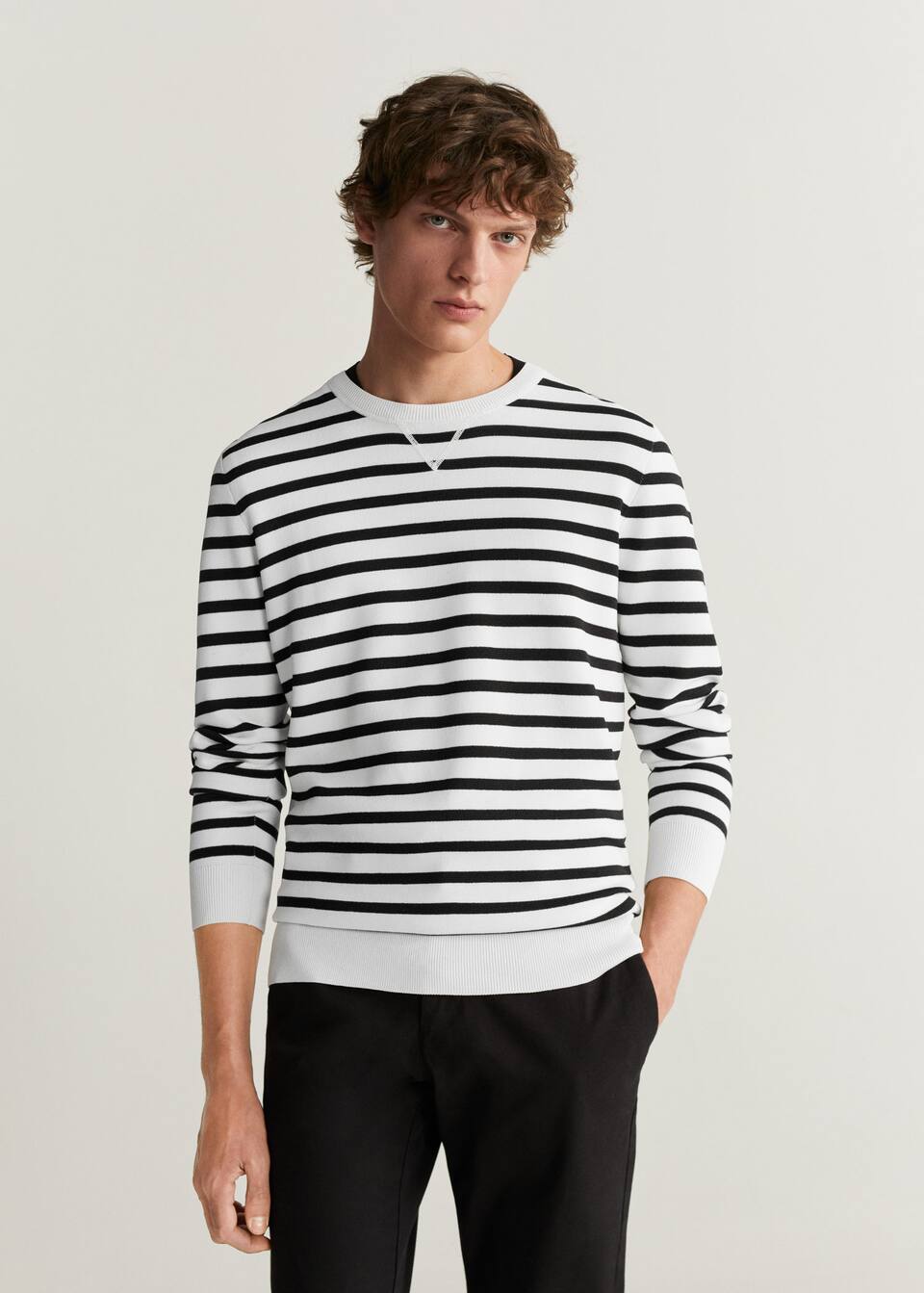 Kolu Cizgili Kapusonlu Sweatshirt Eka