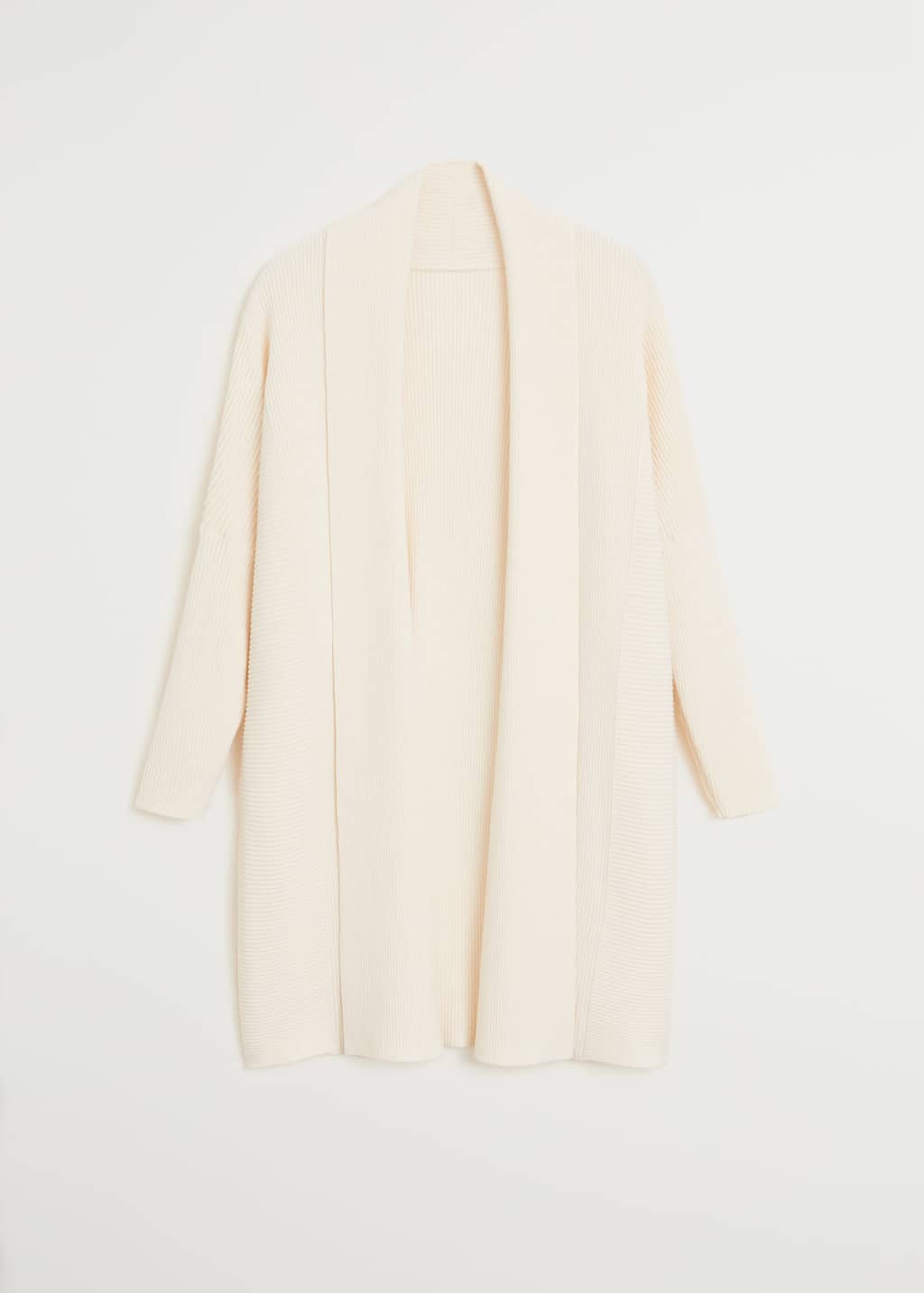 cream fine knit cardigan
