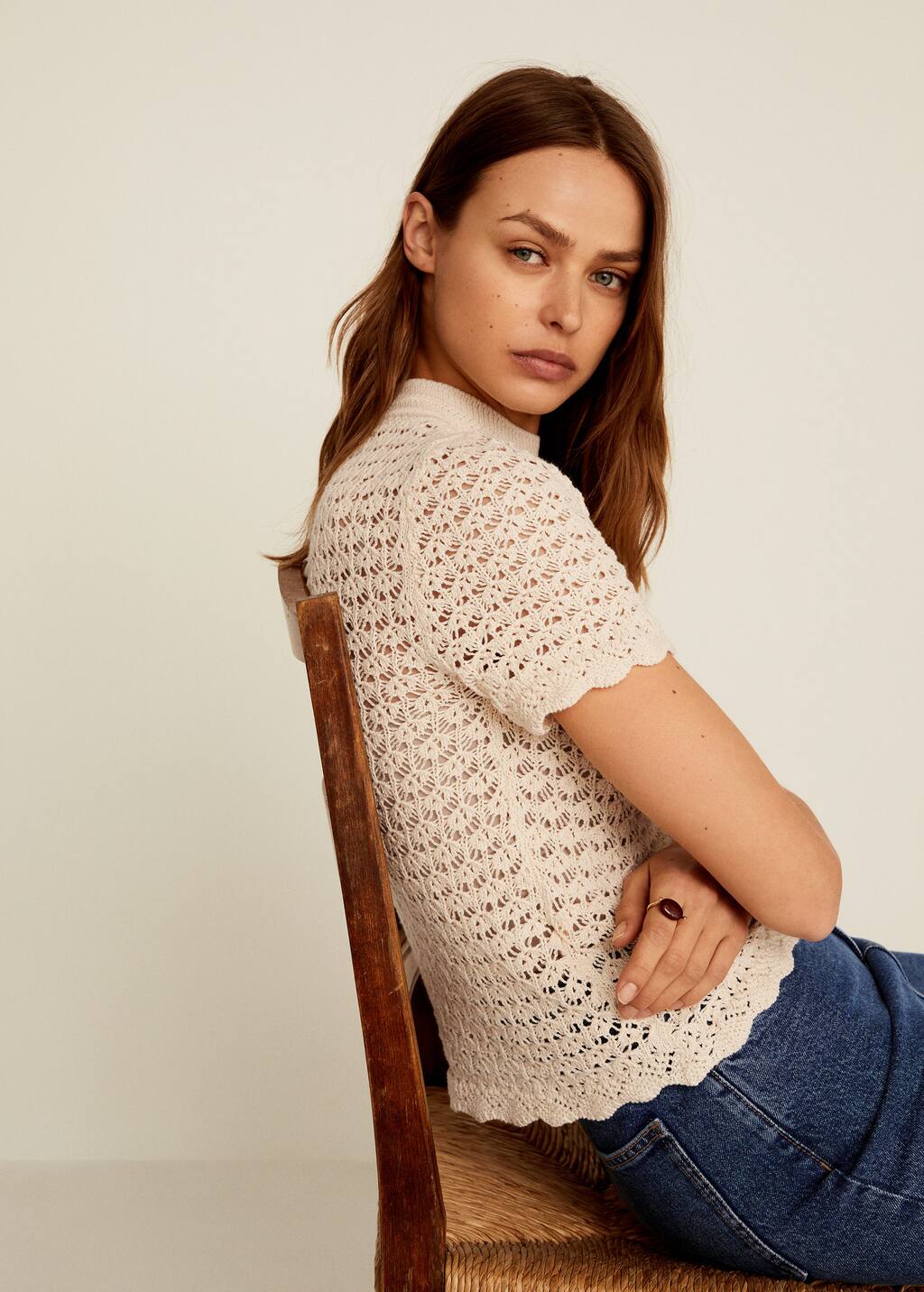 Mango Crochet top 67055719