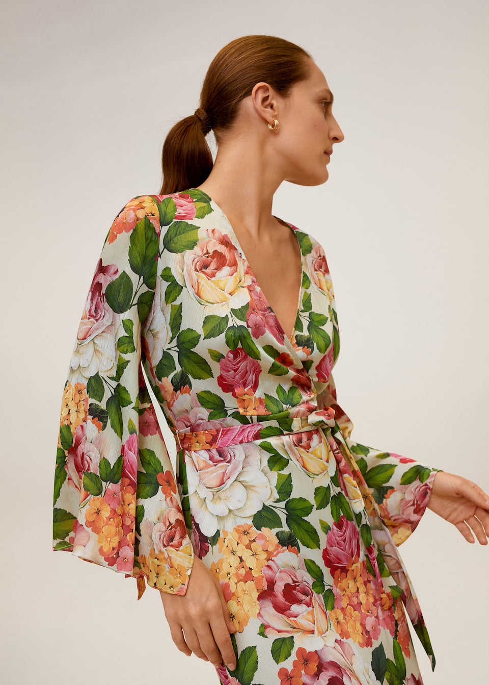 Midi Floral Dress Woman Mango Iceland