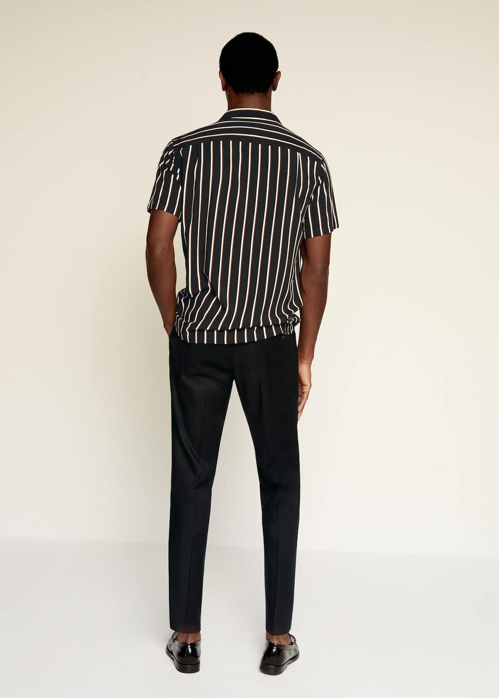 Camisa fluida rayas Hombre | Mango Man España Camisa fluida rayas Hombre | Mango Man España