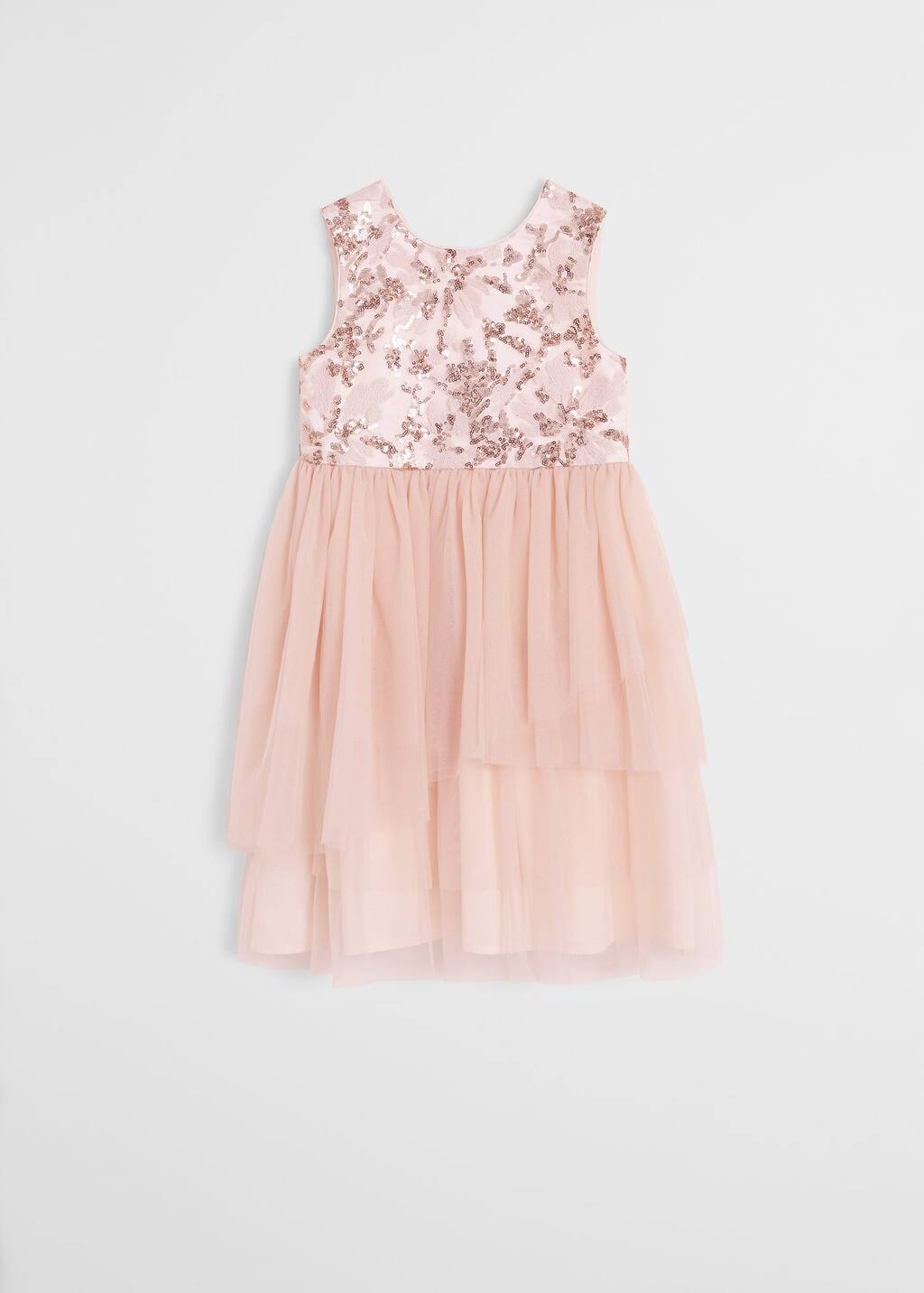 mango sequin tulle dress