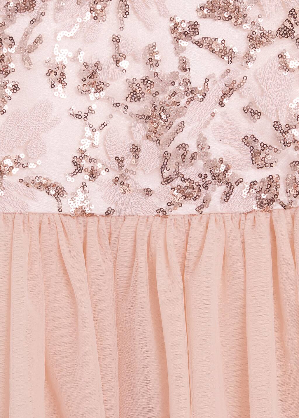 mango sequin tulle dress