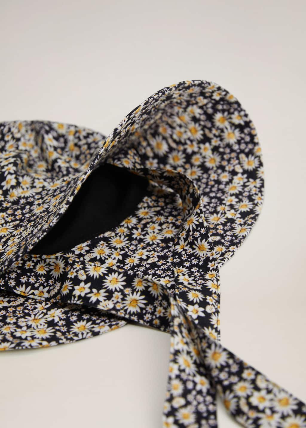 mango floral bucket hat