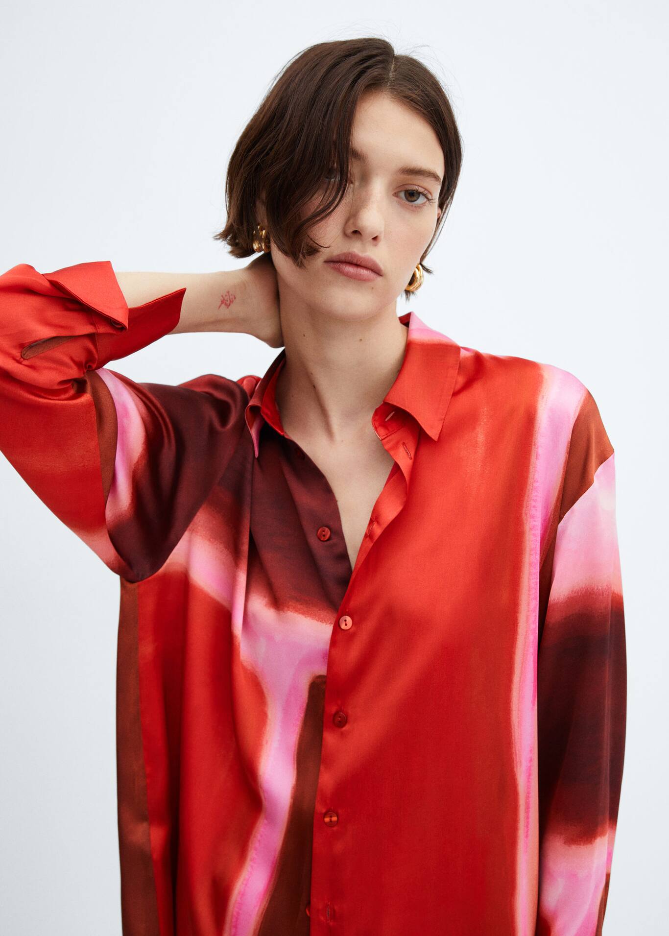 Camisas Esprit Tie-back Mujer Blancas Colombia Hombre Camisas Y