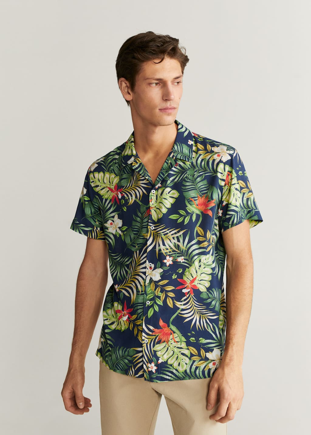 Camisa estampado tropical Clearance
