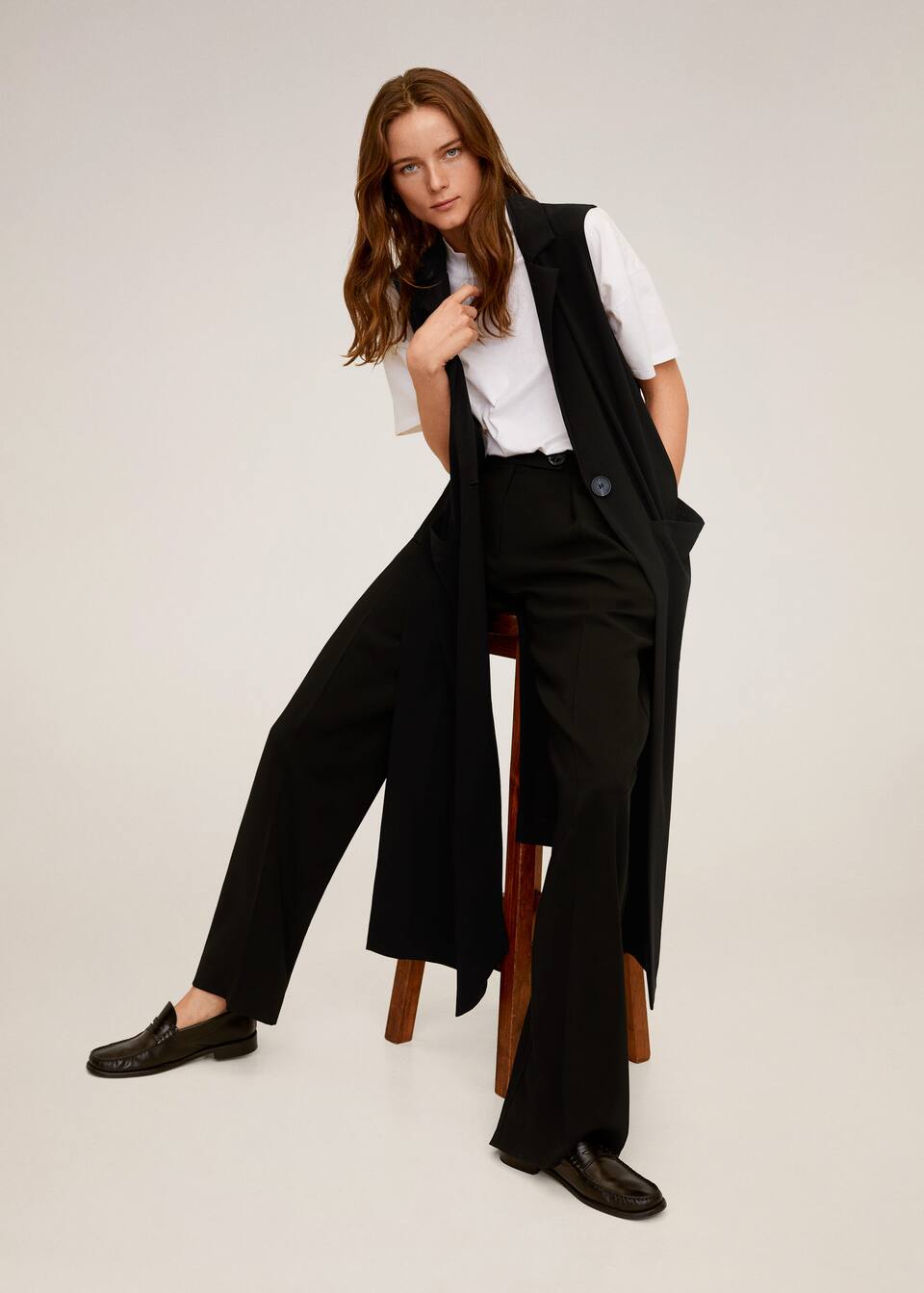 Long Gilet Woman Mango Singapore