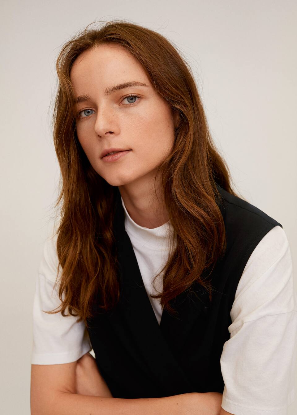 Long Gilet Woman Mango Singapore