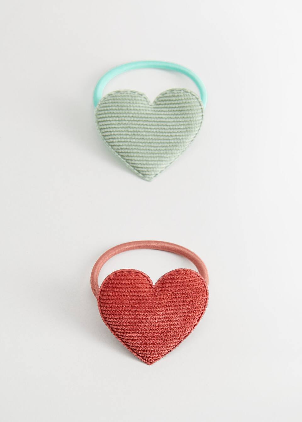 Heart Hair Tie 2 Set Girls Mango Kids United Kingdom
