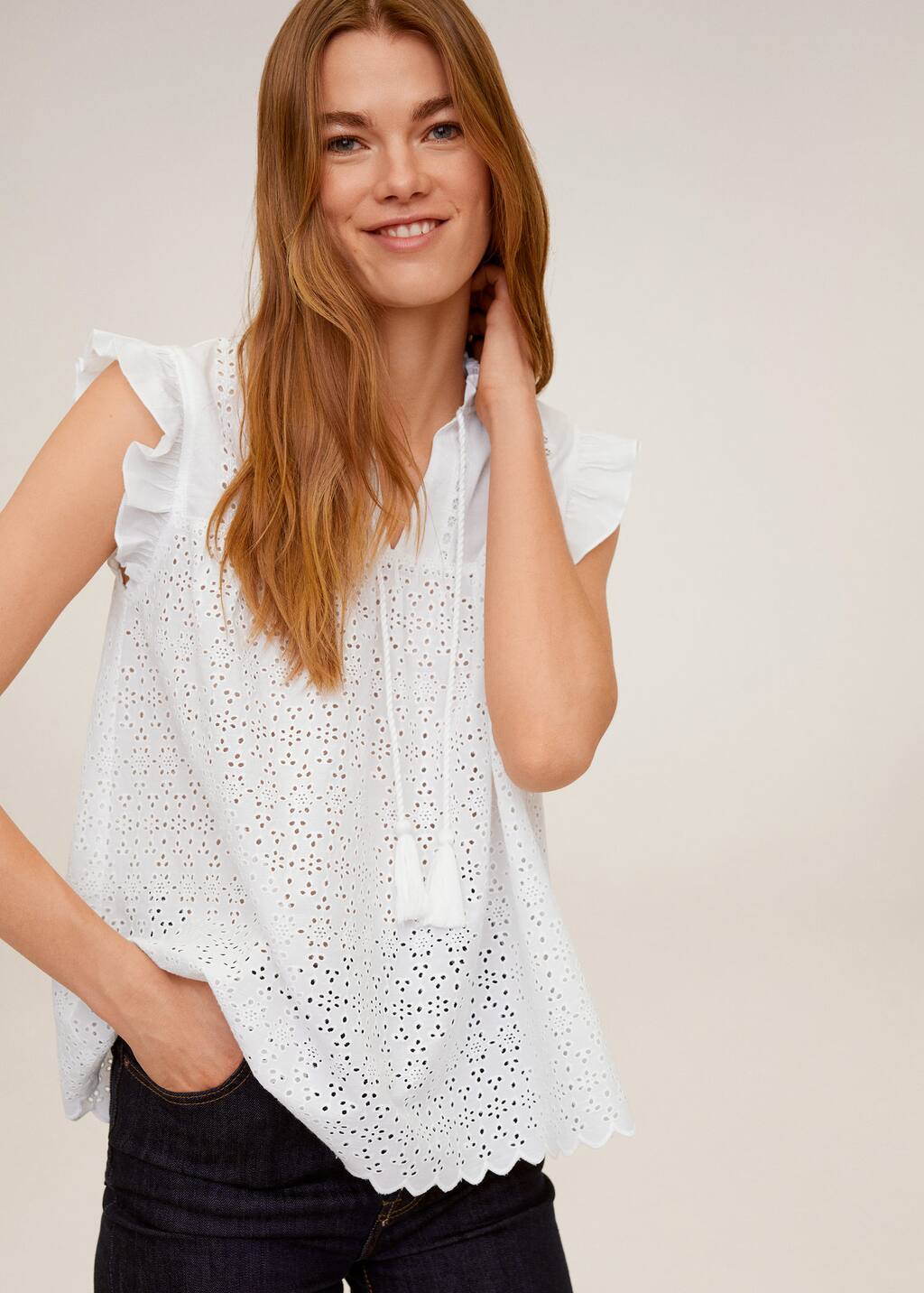 blusas de guipur