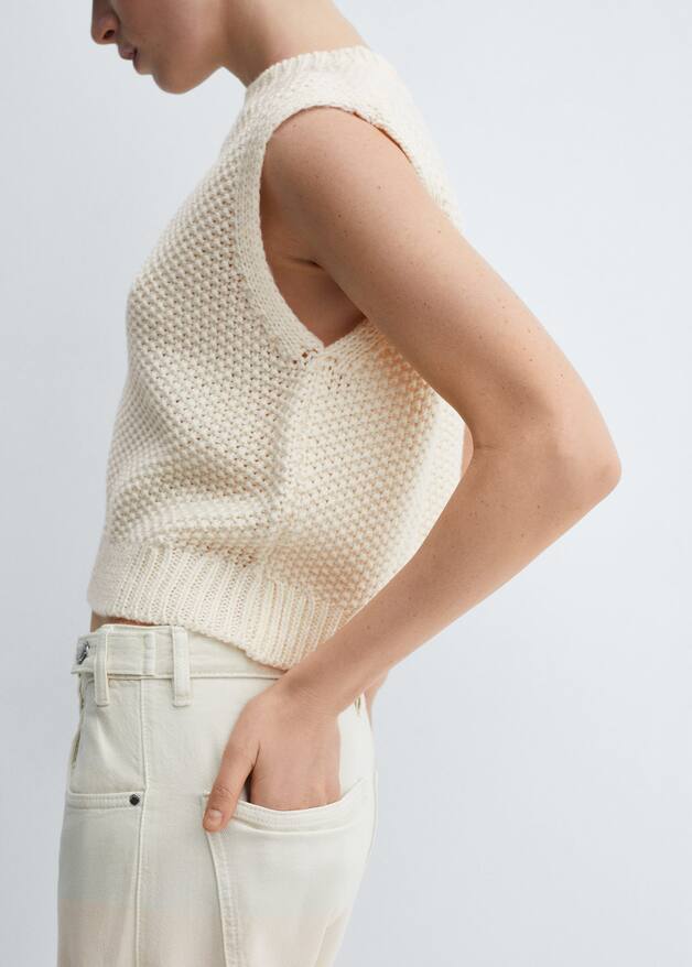 Chunkyknit vest Women Mango USA