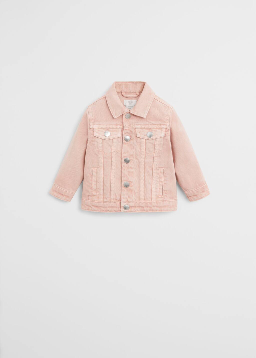 kids pink denim jacket