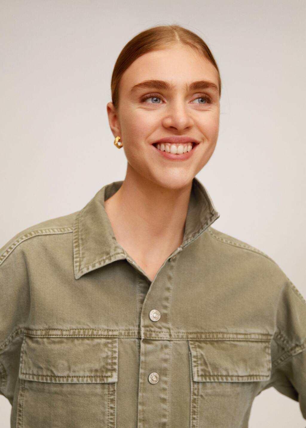 Mango Renkli kot ceket 67066716