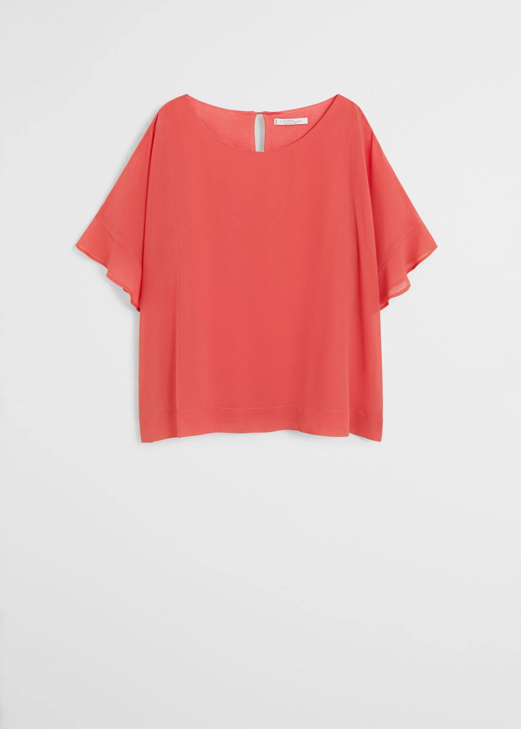 Mango Ruffled sleeve Tshirt 67067643 87