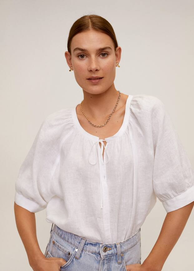 Linen blouse - Medium plane