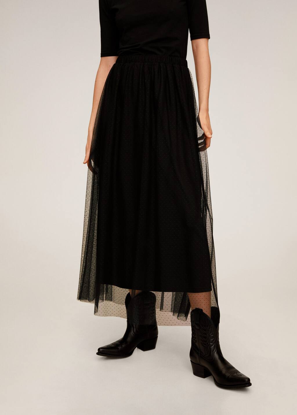 jupe tulle mango