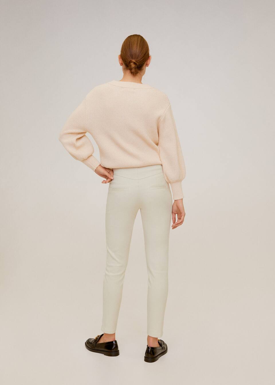 Zip Pocket Slim Fit Trousers Woman Mango Macao