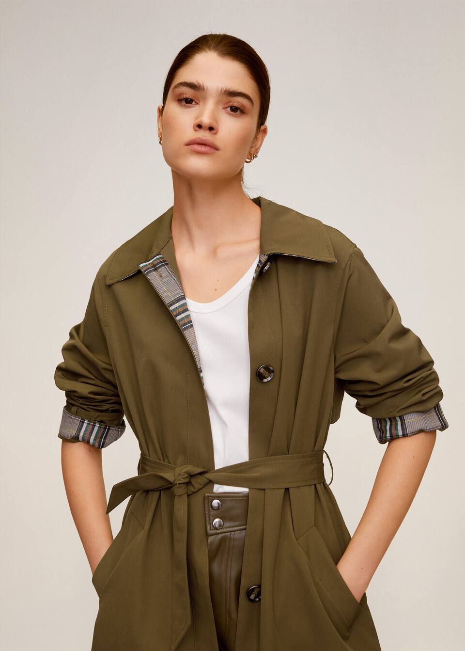 Langer Trenchcoat Mit Knopfen Damen Mango Luxemburg