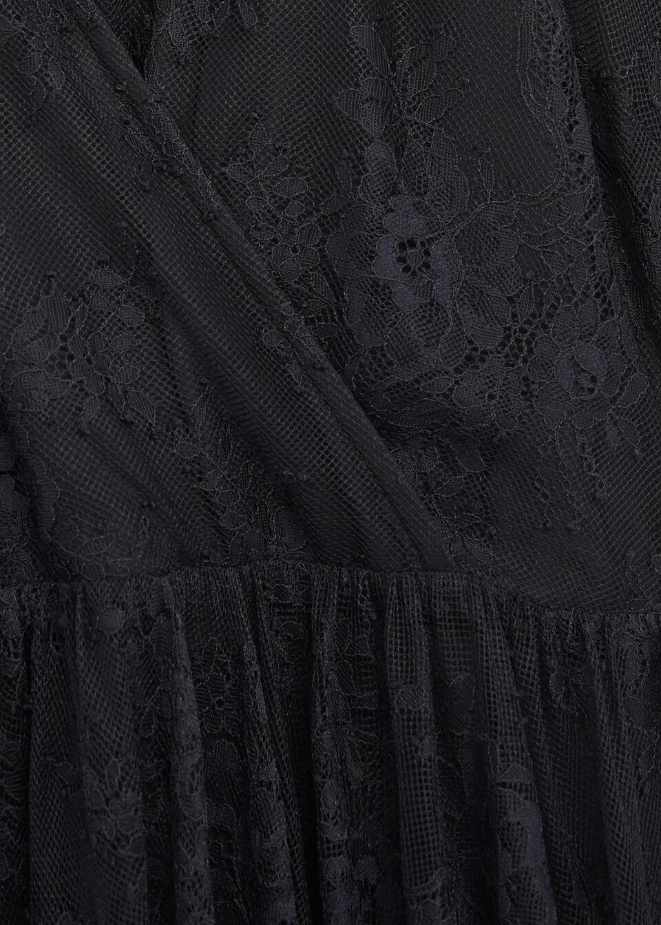 Kanten Midi Jurk Dames Mango Nederland