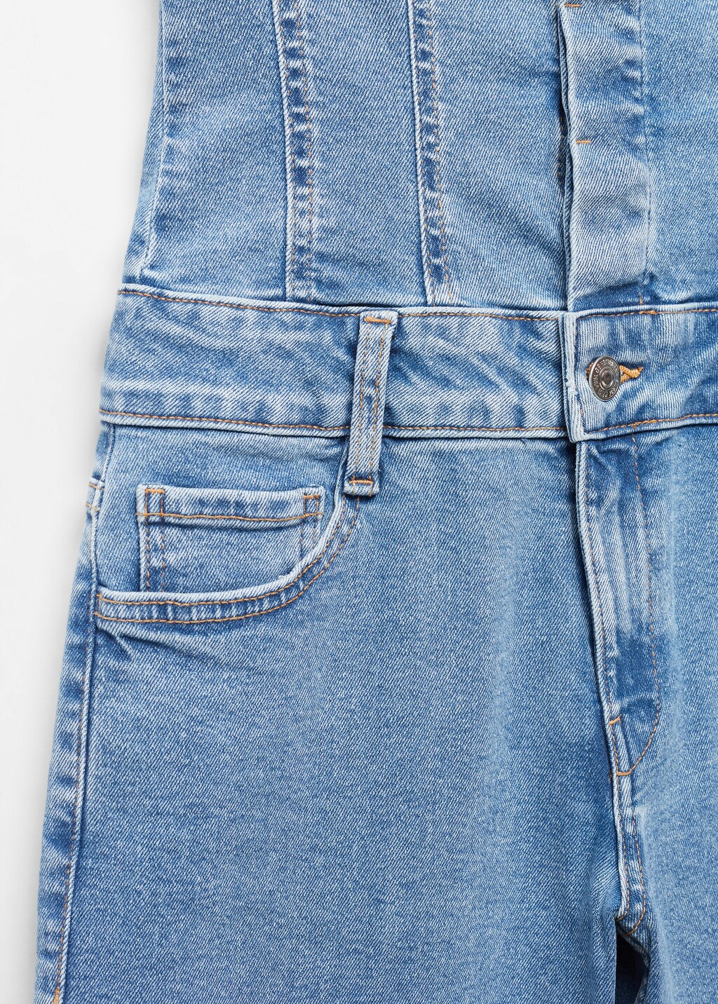 Strapless denim jumpsuit Woman Mango South Africa