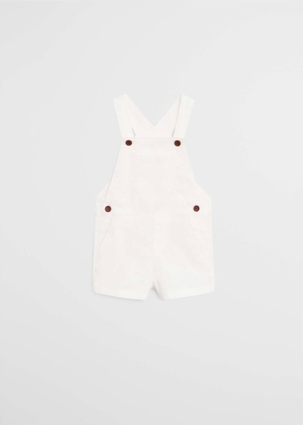 kids white dungarees