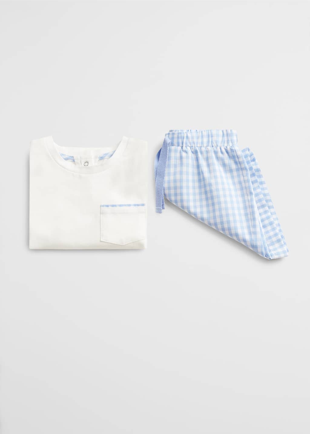 baby gingham pyjamas