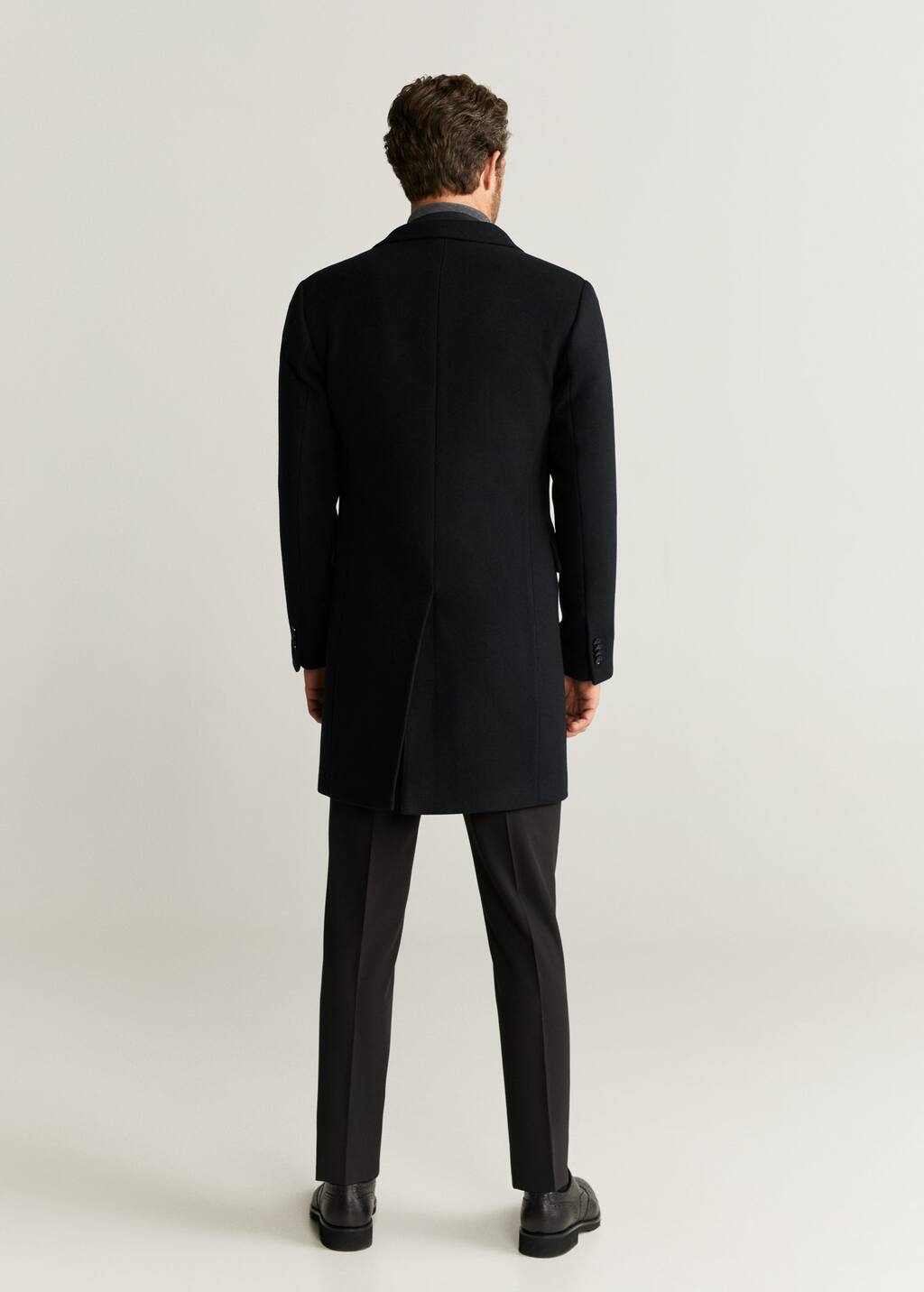 Manteau tailored laine revers Homme | Mango Man France Manteau tailored laine revers Homme | Mango Man France