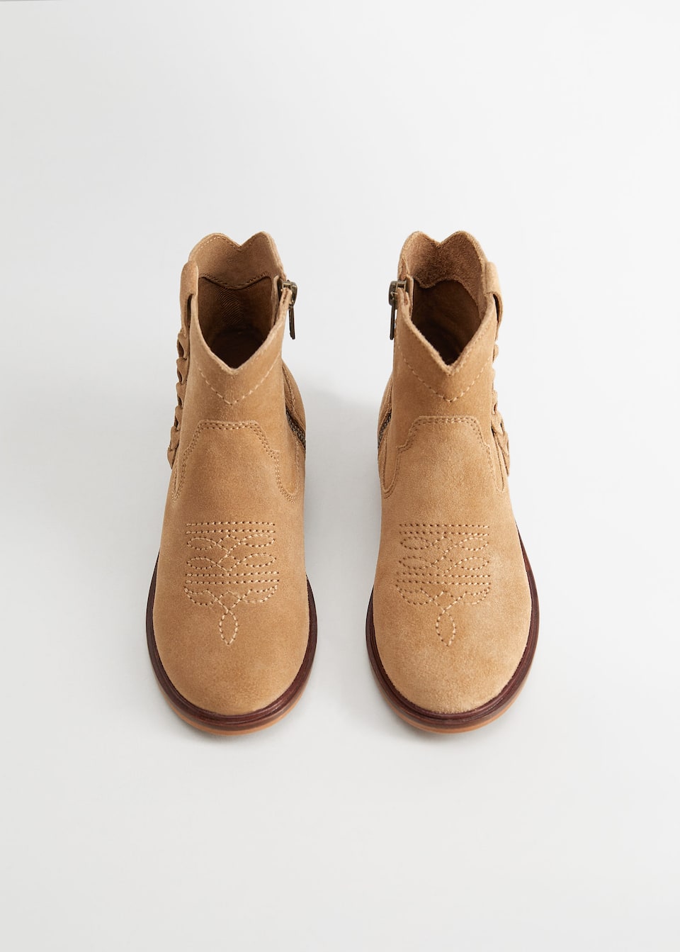 Leather Cowboy Ankle Boots Girls Mango Kids Lebanon