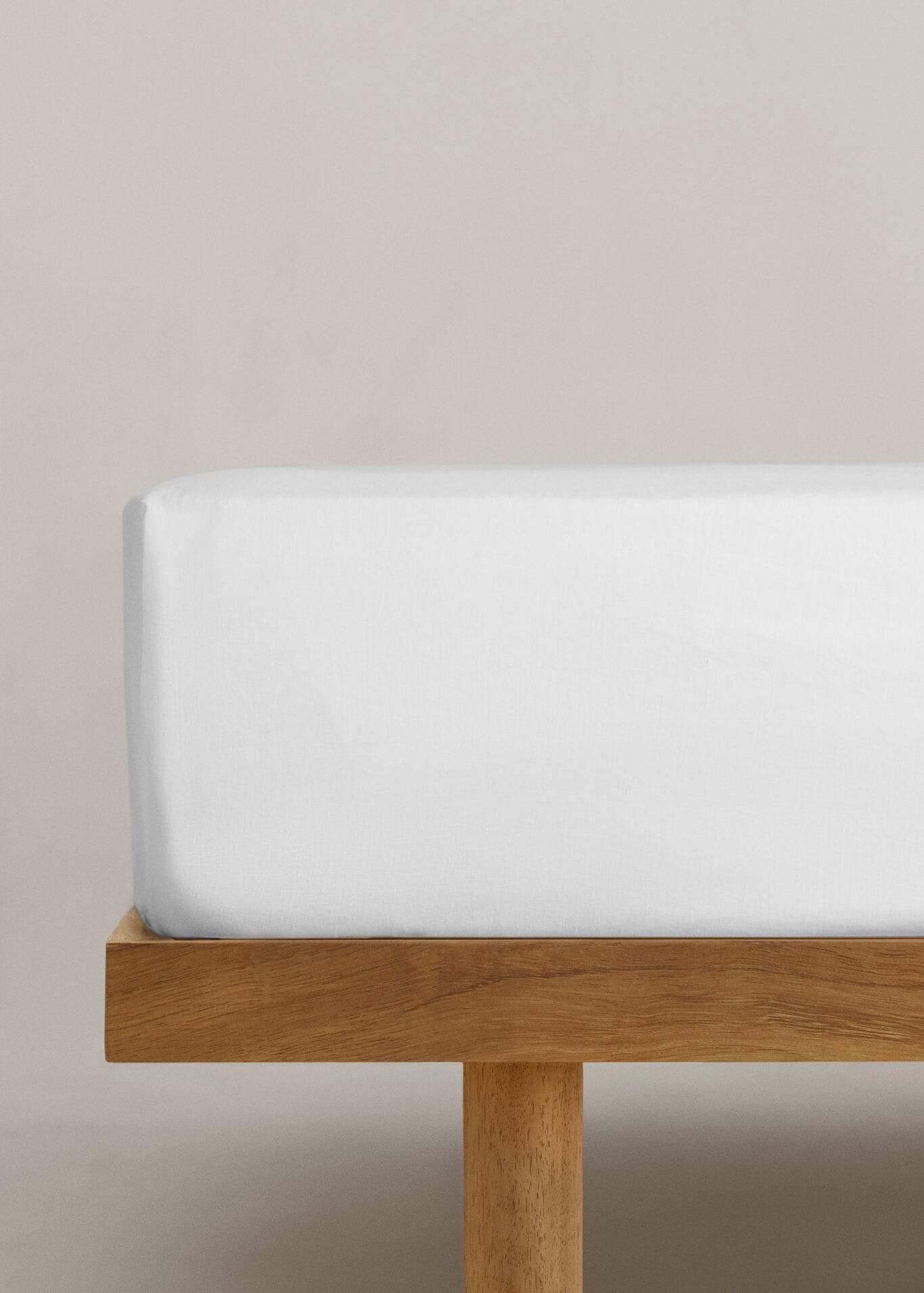 100 linen fitted sheet for bed 180cm Home Mango Home United Kingdom