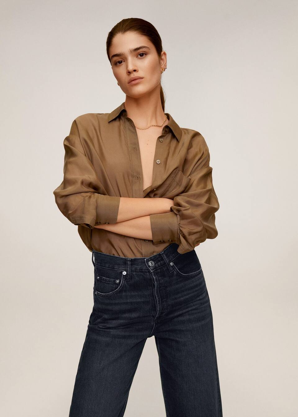 Straight High Waist Jeans Woman Mango The Philippines