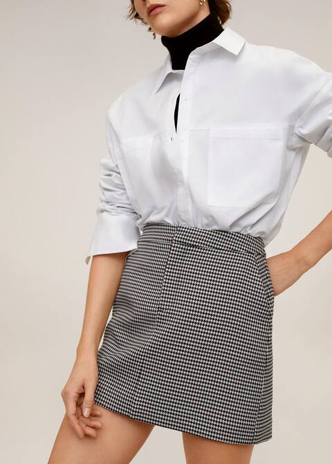 Straight miniskirt