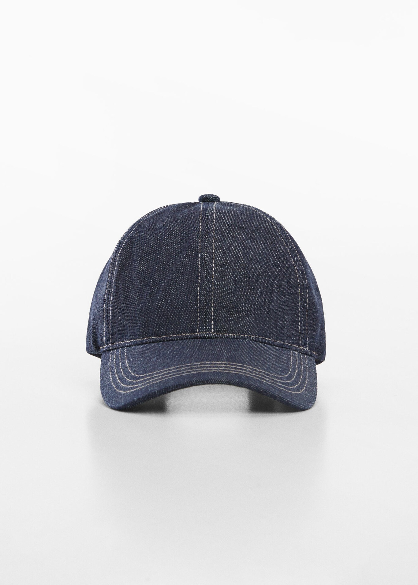Denim cap with visor Man Mango Man Egypt