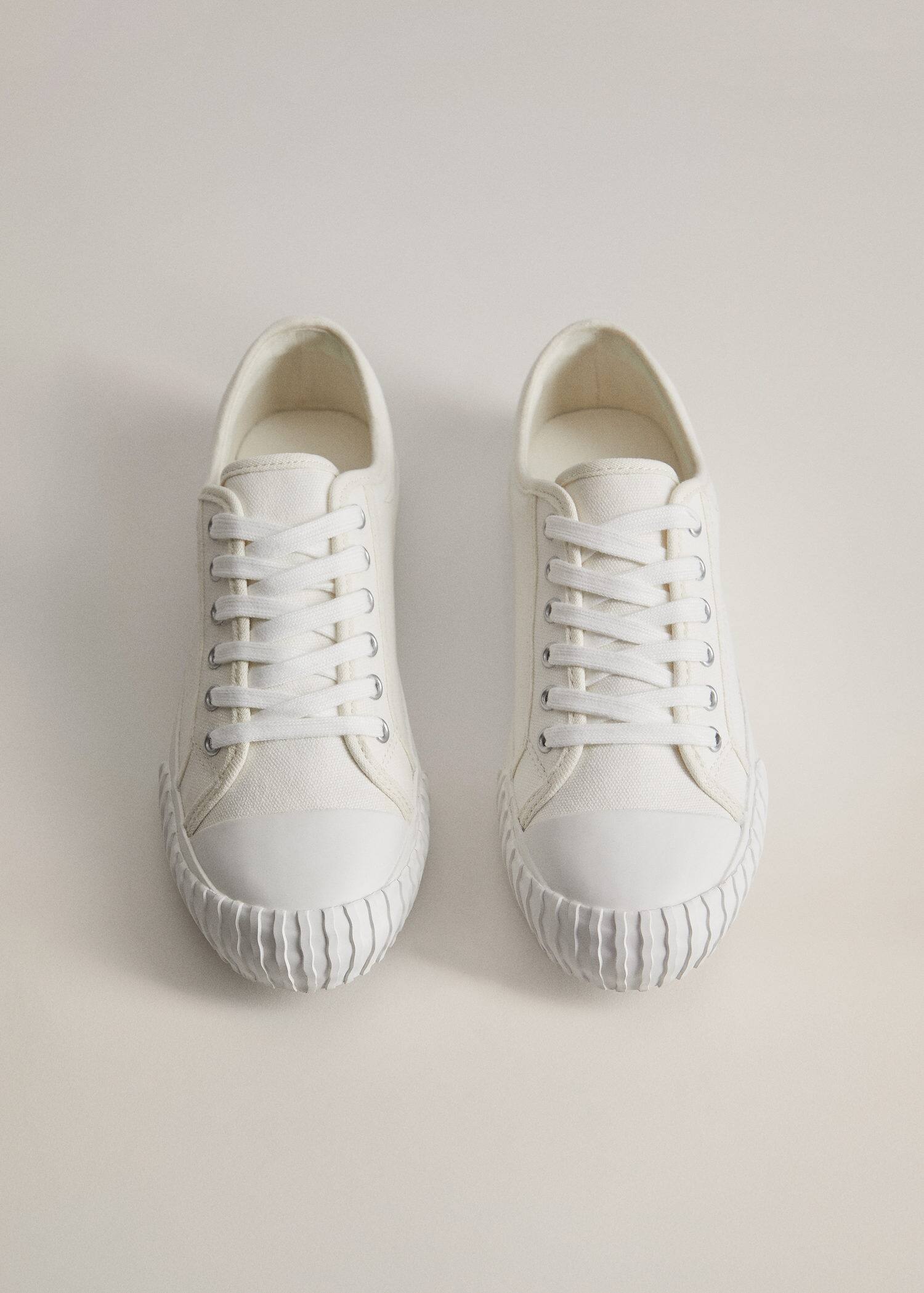 Sneaker Cotone Lacci Donna Mango Italia