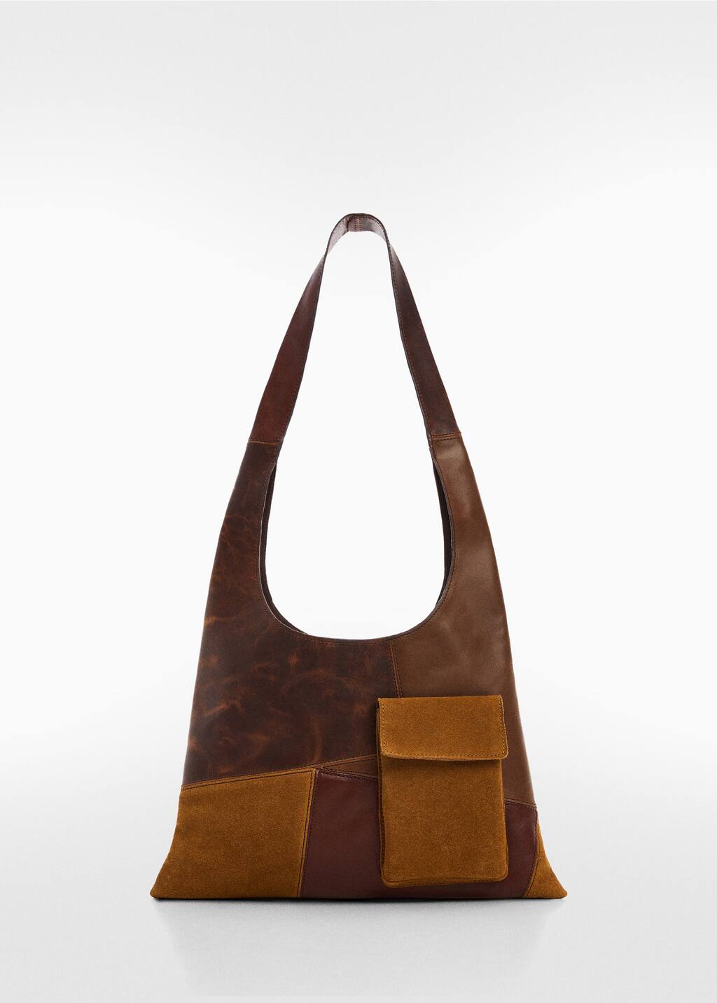 Mango Patchwork leather bag - 67086343-30 