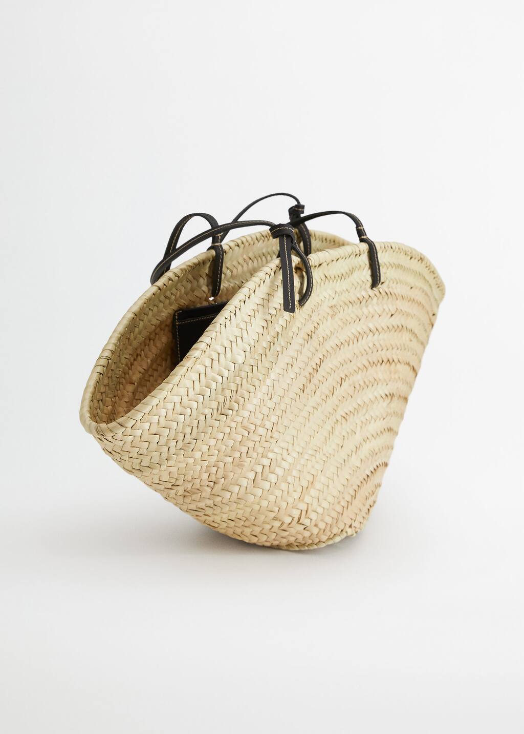 mango double strap basket bag