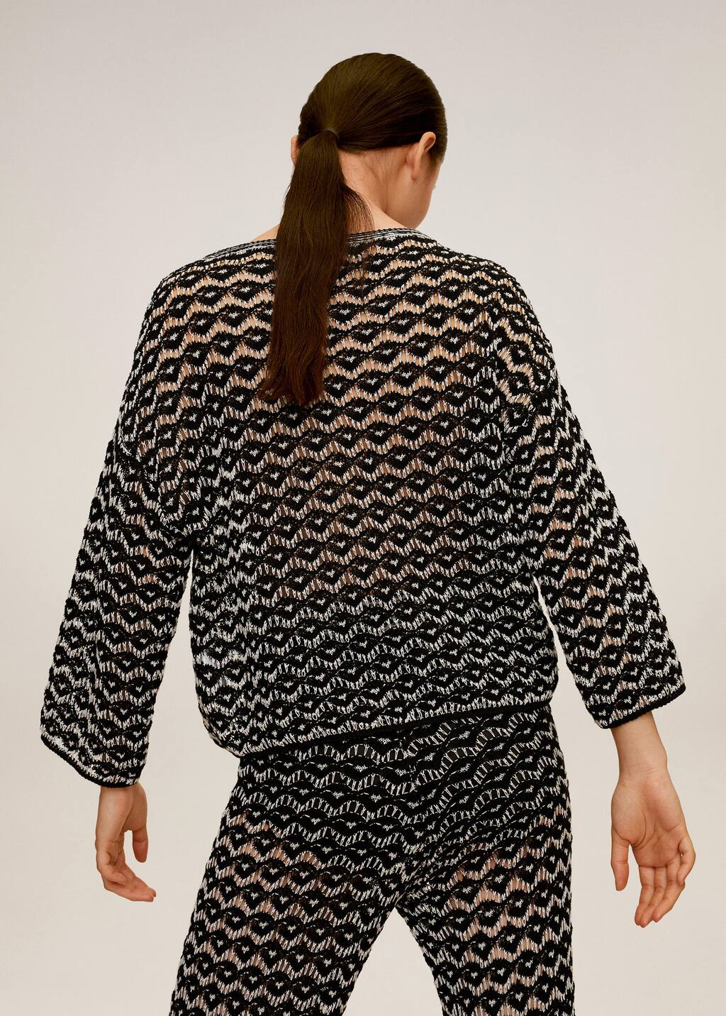 Mango Cotton crochet sweater 67087904