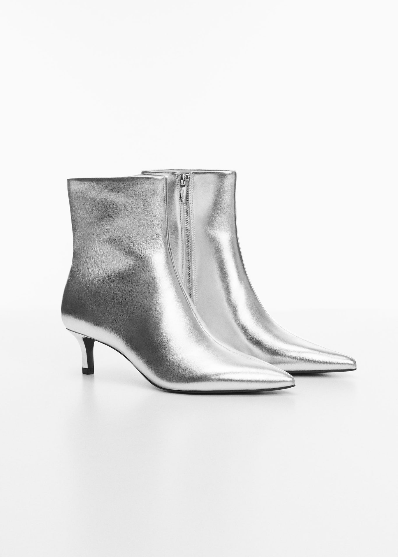 Leather boots with kitten heels - Women | Mango USA