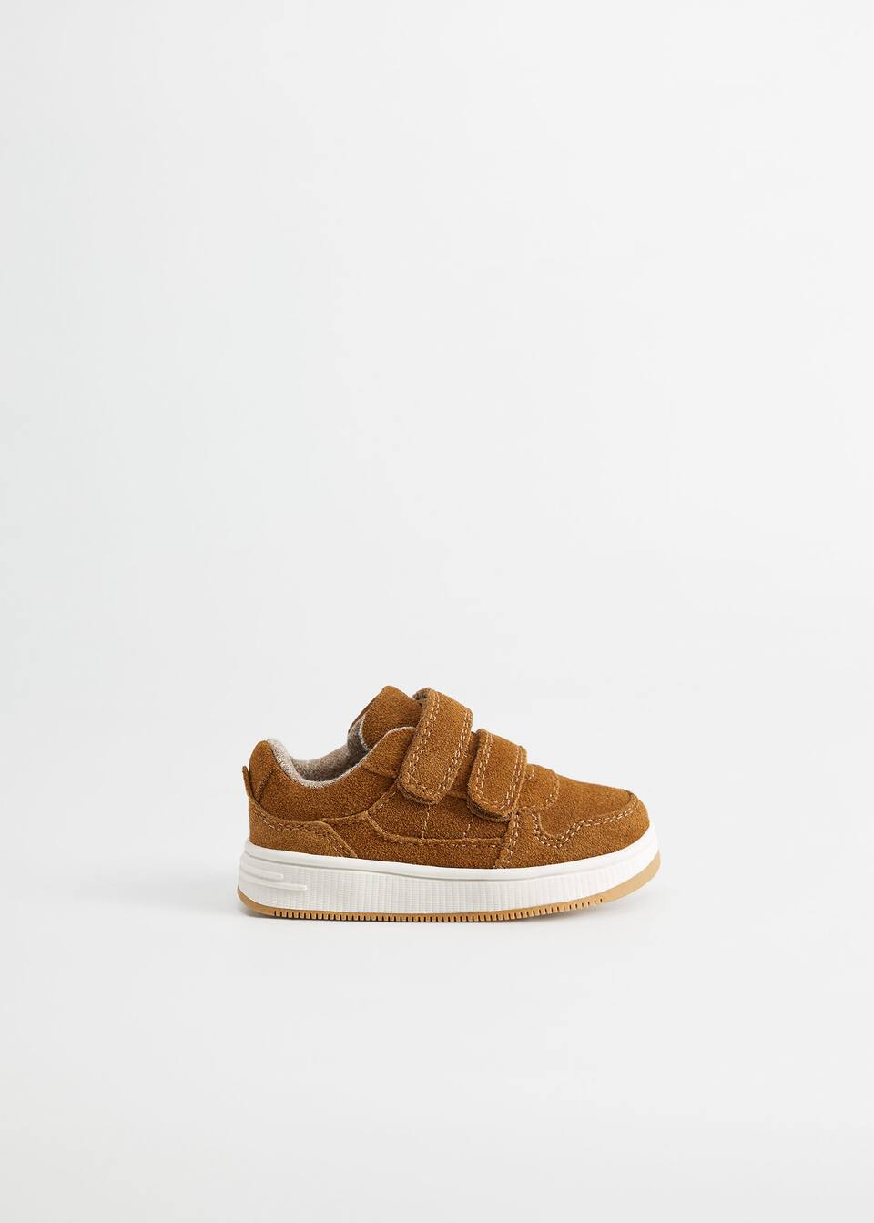 Velcro Fastening Leather Sneakers Woman Mango Denmark Velcro Fastening Leather Sneakers Woman Mango Denmark