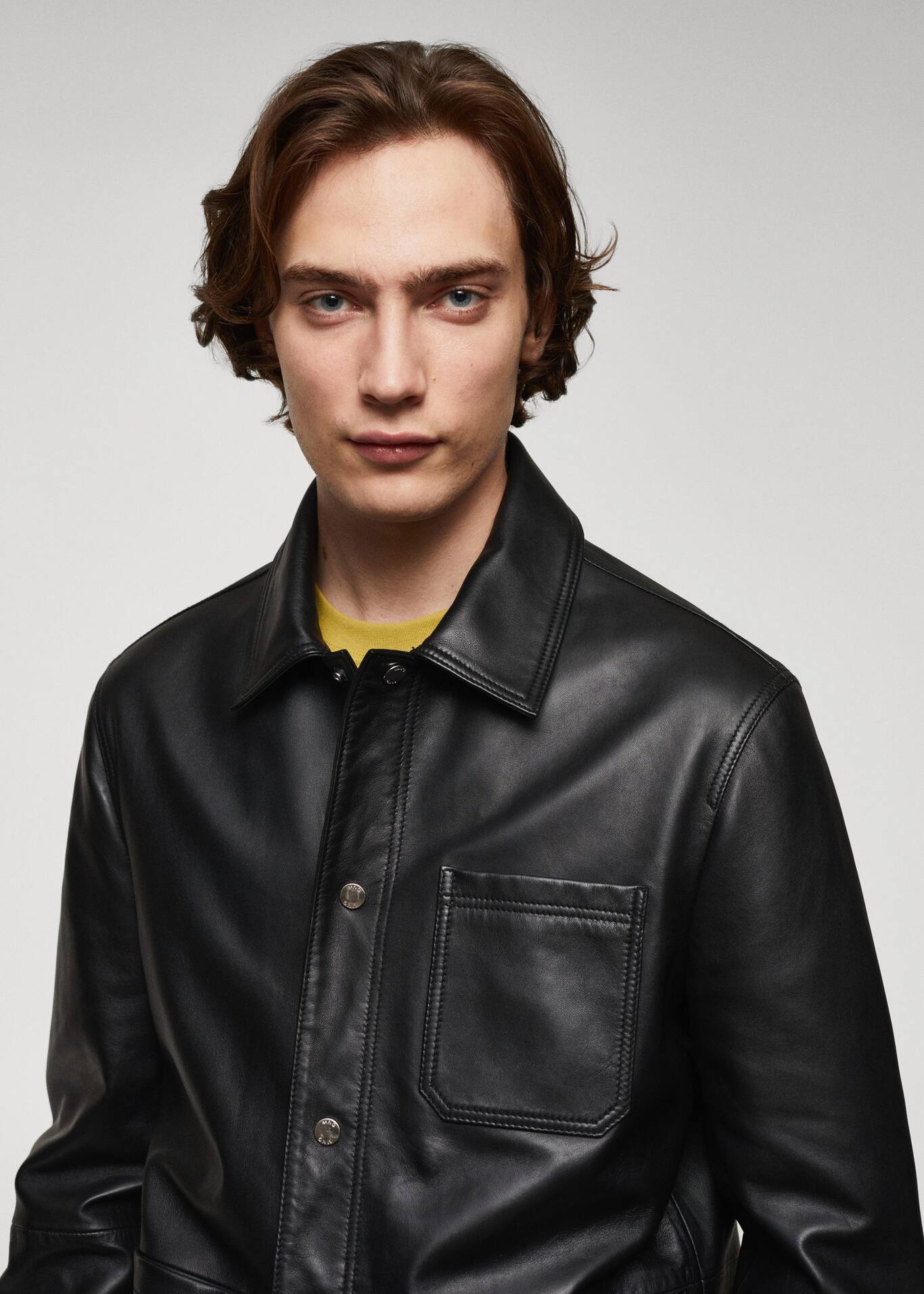 100% nappa leather jacket - Men | Mango Man United Kingdom