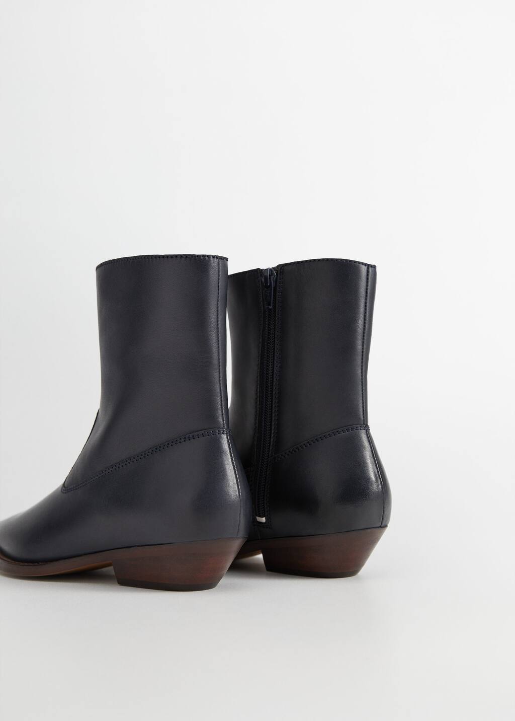 Amator Rahatsizlik Verimli Mango Deri Kovboy Yarim Bot Blu Hus Com