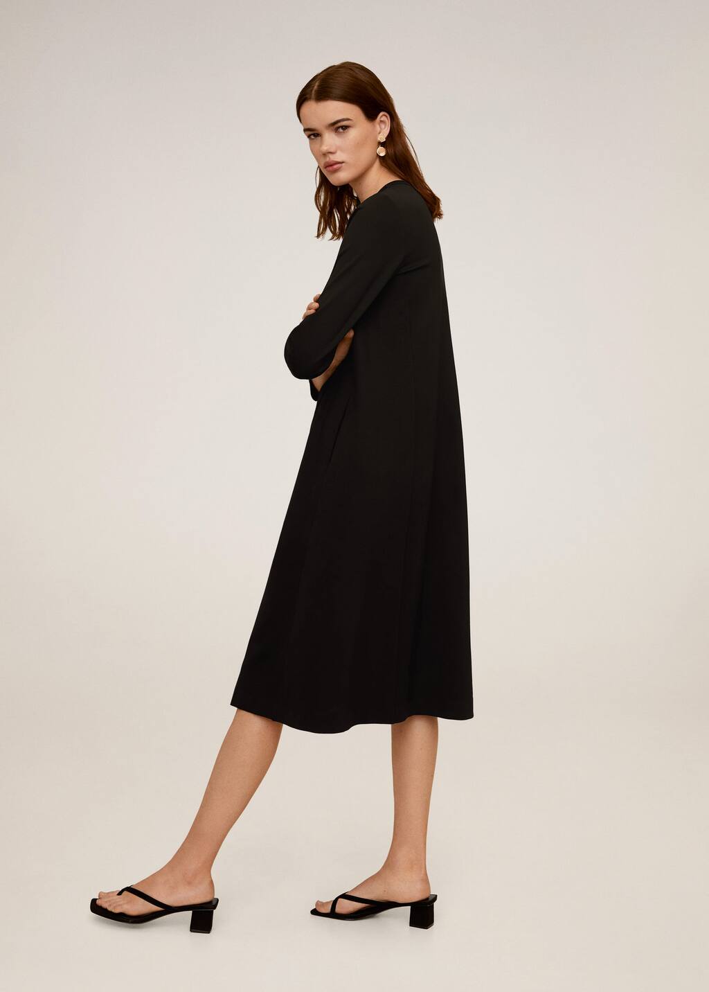 robe manche longue mango