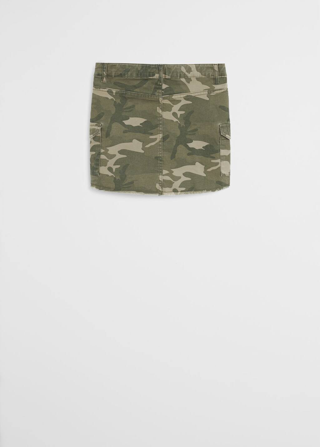 Mango Cargo camoprint mini skirt 67092005